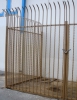 10' tall security fencing with expanded steel liner